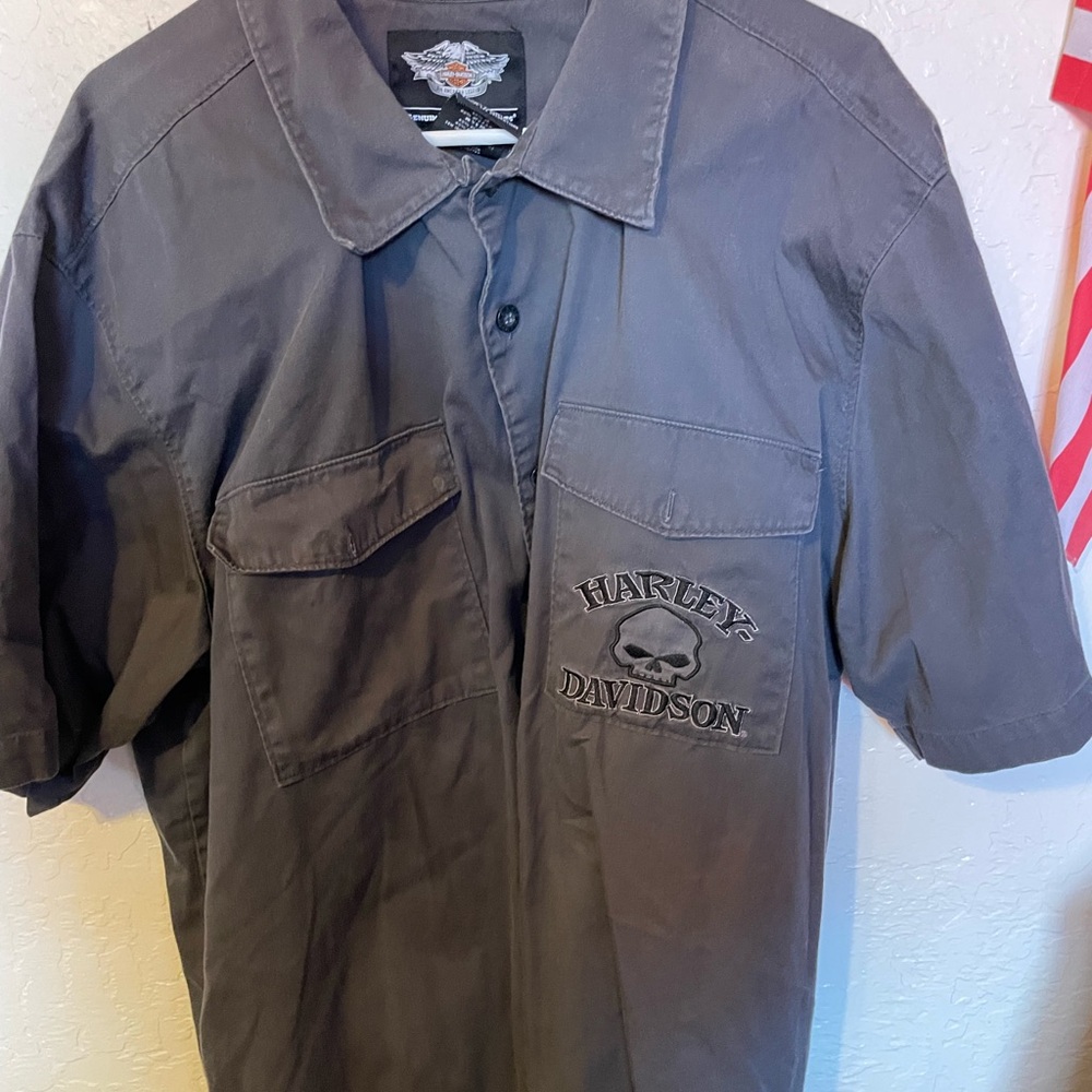 Harley-Davidson Gray Men's Willie G Garage Shirt